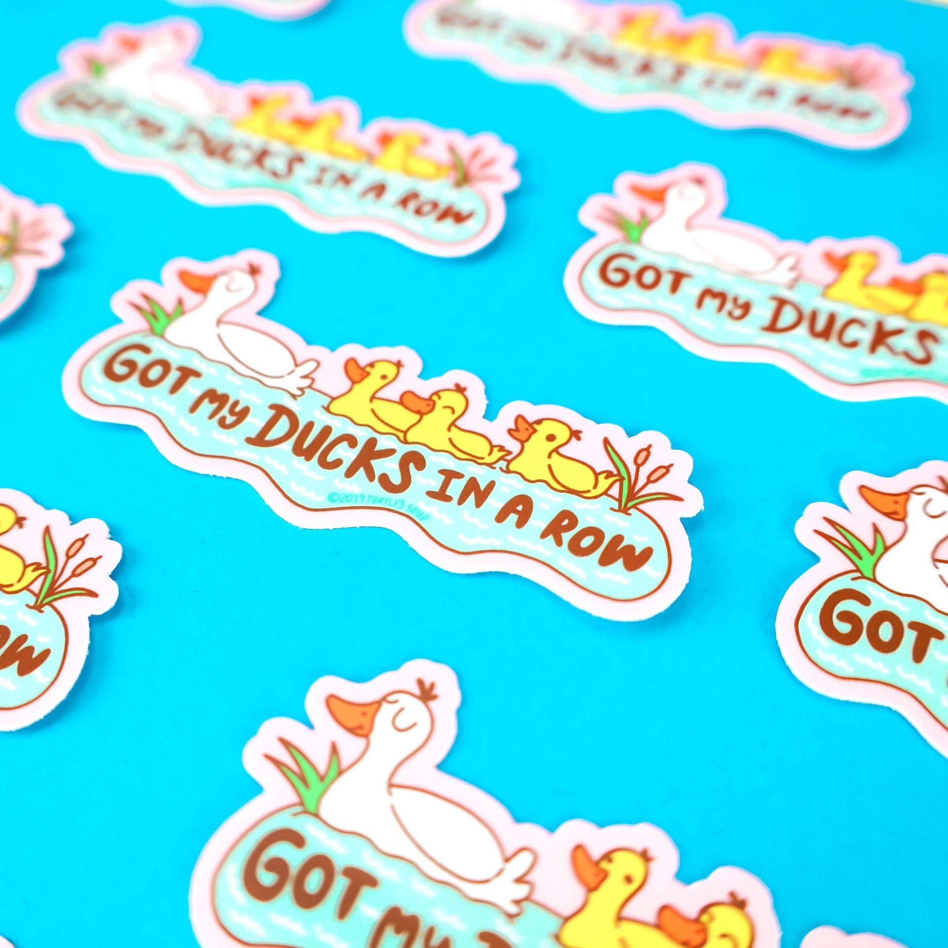 Enten-Aufkleber "Got my Ducks in a Row"