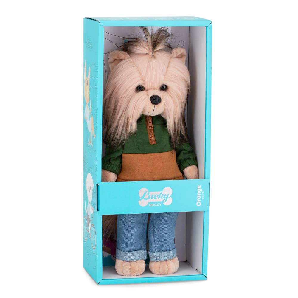 Poupée chien Lucky Andy : Couleurs d'automne -38cm