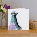 Carte de Vœux Aquarelle Pigeon – vue principale