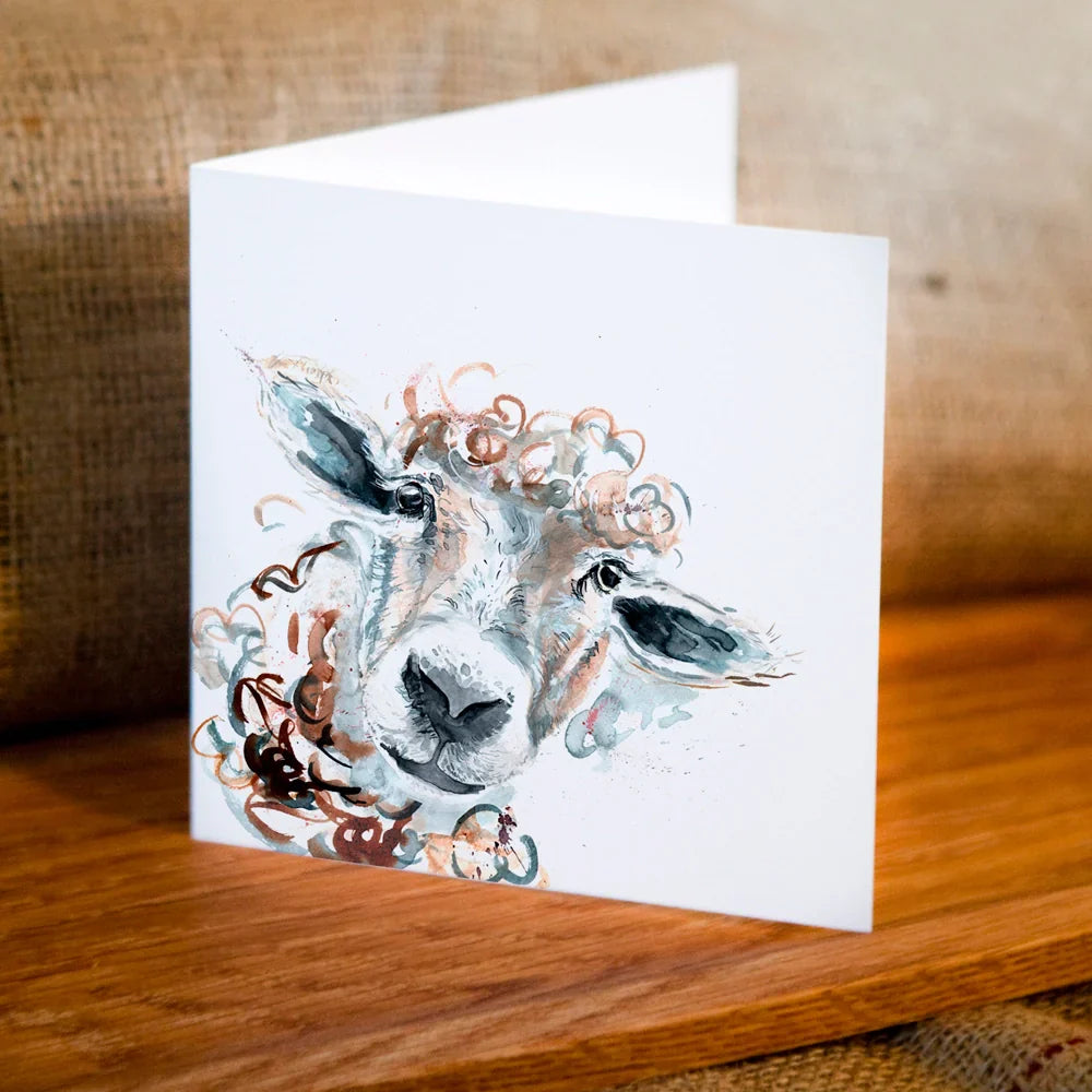 carte de voeux aquarelle mouton kate moby 