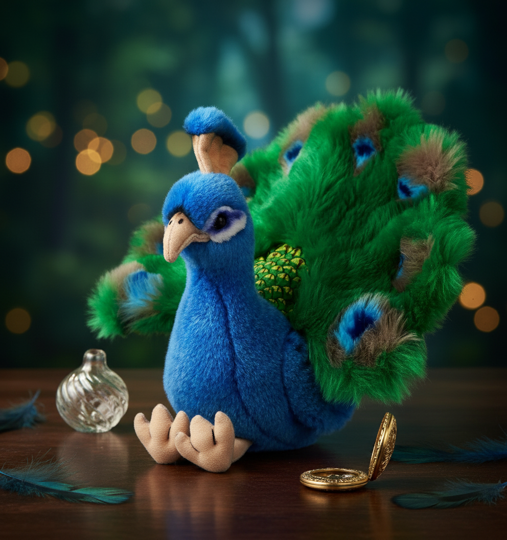 Peluche Paon Uni Toys