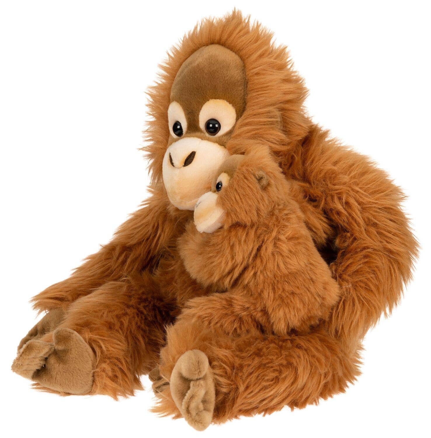 Peluche Orang-outan avec bébé, Assis Uni Toys