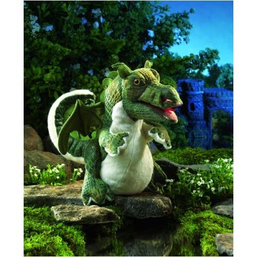 Marionnette à mano Bebé Dragón Folkmanis realista