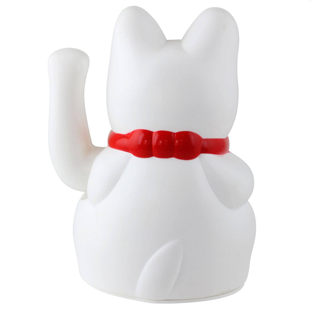 Chat chanceux blanc 15cm