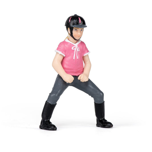 Figurine L'enfant cavalière Papo - cheval