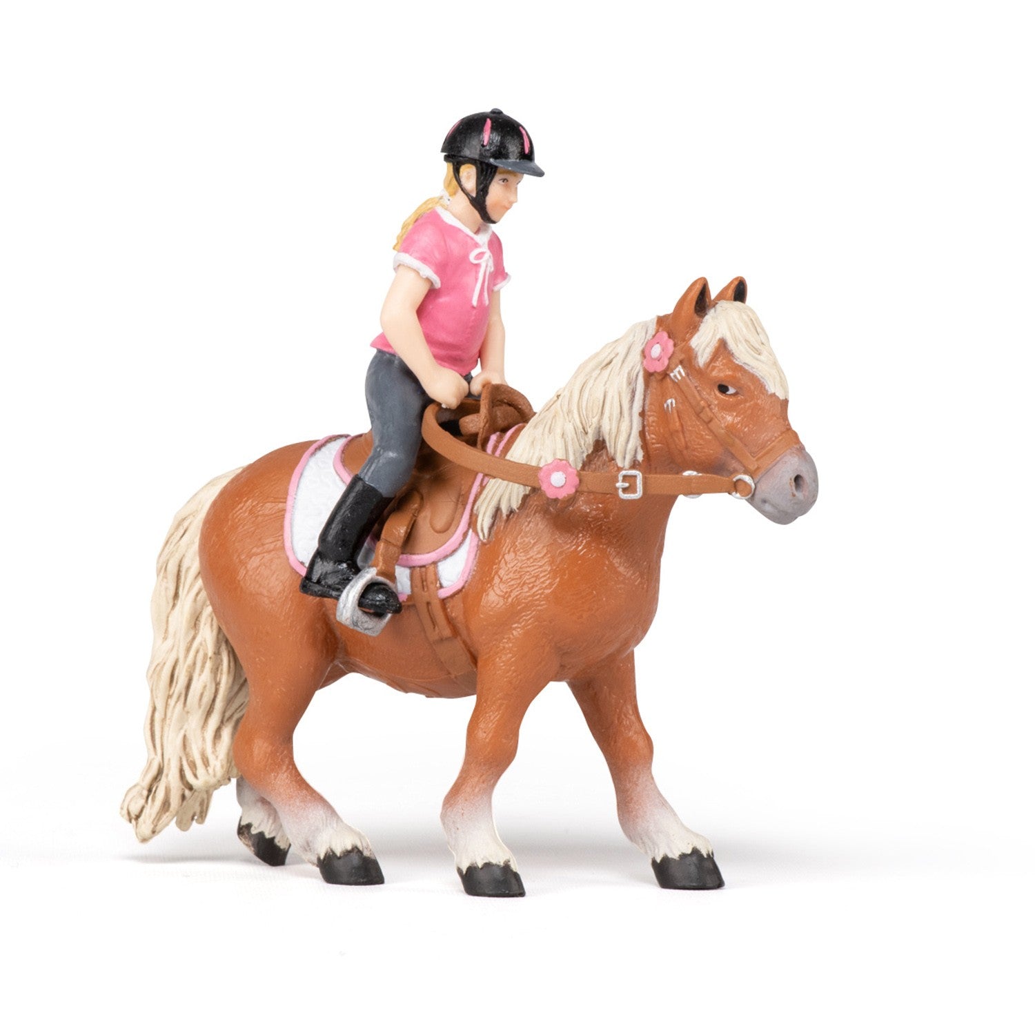 Figurine Poney Shetland avec selle Papo - cheval