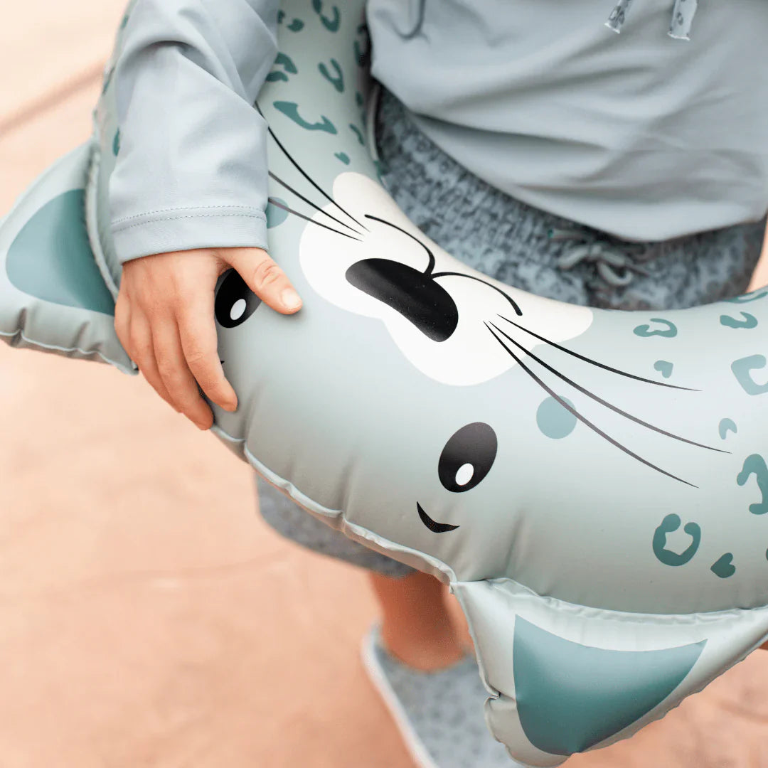 Bouée de piscine Léopard Vert