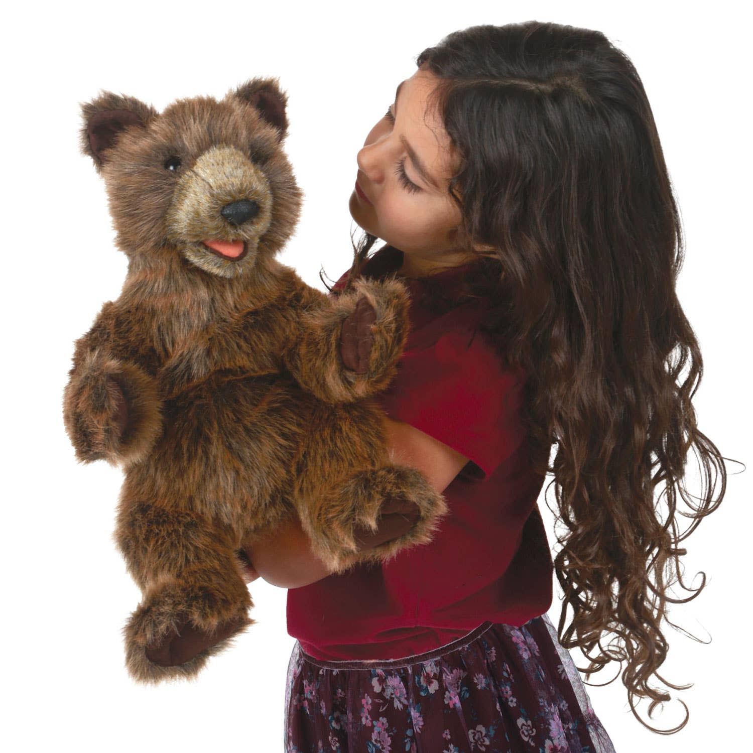 Marionnette à main Ours/ourson 3203 Folkmanis réaliste