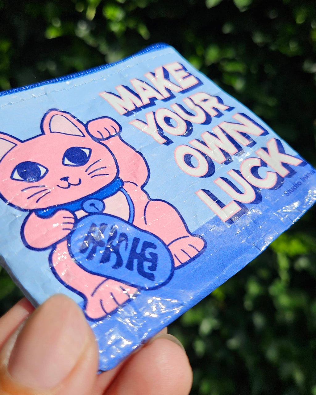 Mini Porte-monnaies Chat Chanceux “Make your own Luck”