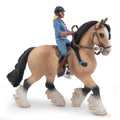 Figurine Tinker et sa jeune cavalière Papo - cheval