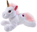 Peluche Licorne blanche couchée M - 30 cm — Heunec