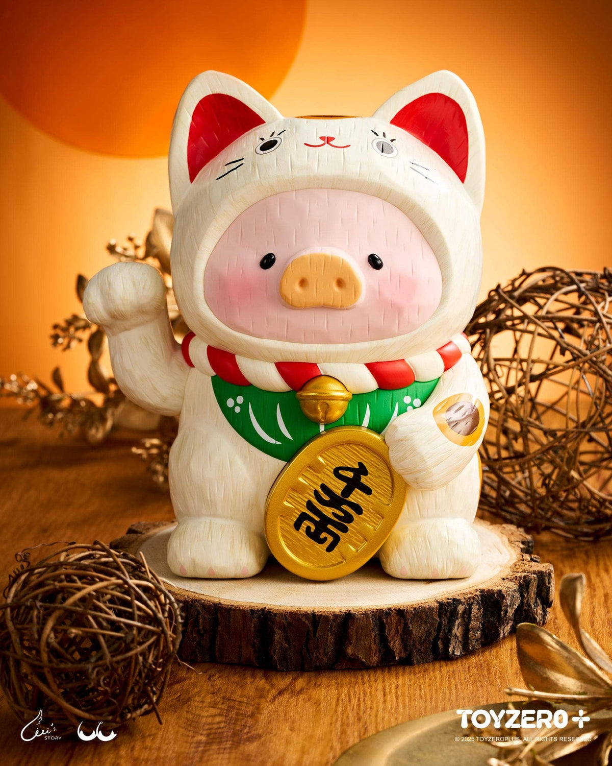 LuLu le Cochonnet - Maneki Lu (chat calico)