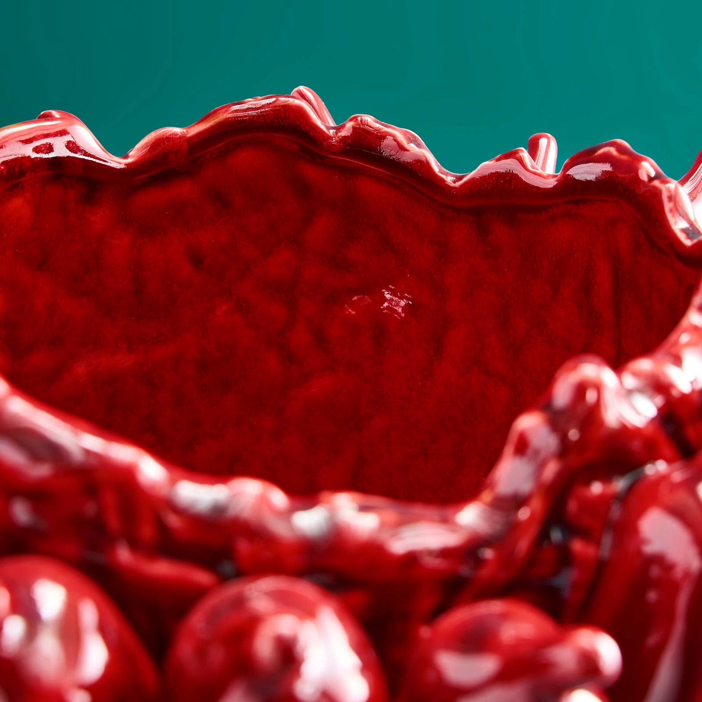 Chili-Vase, burgunderrot