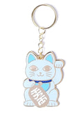 Porte-clés Chat Chanceux Bleu
