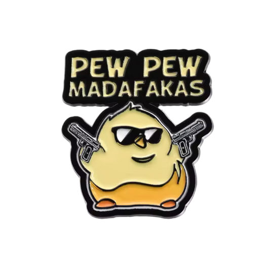 pins canard jaune pew pew madafakas