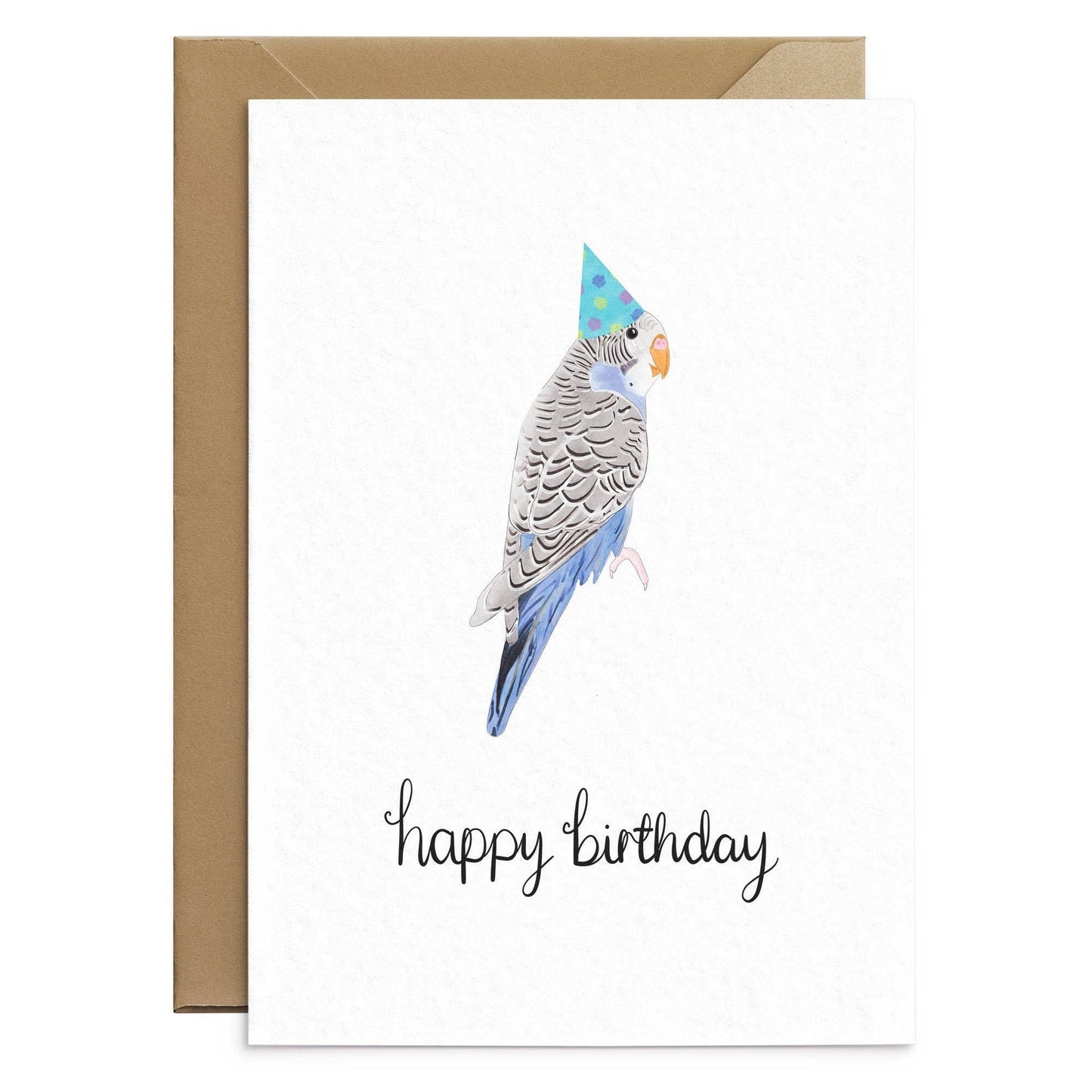 Carte d'anniversaire Perruche