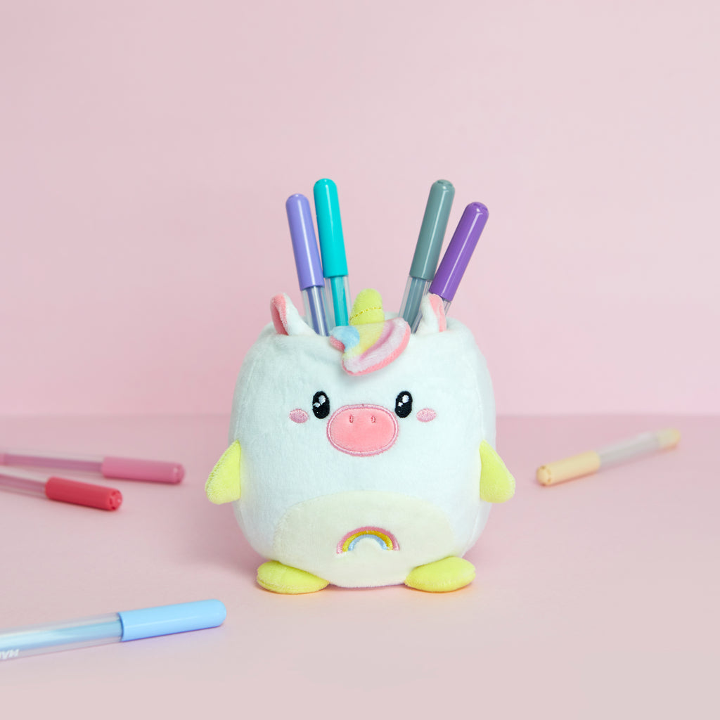 Fluffy Unicorn Pencil Holder