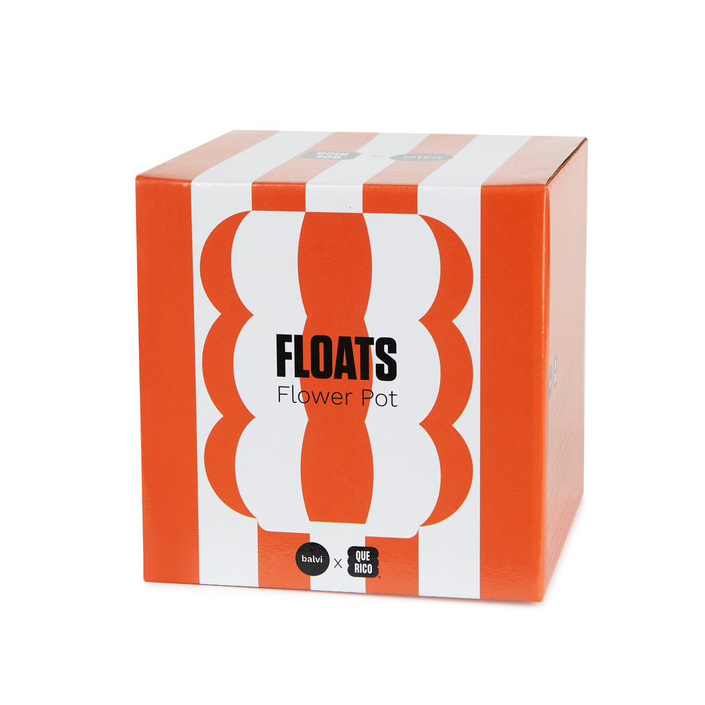 Pot de fleurs Floats orange