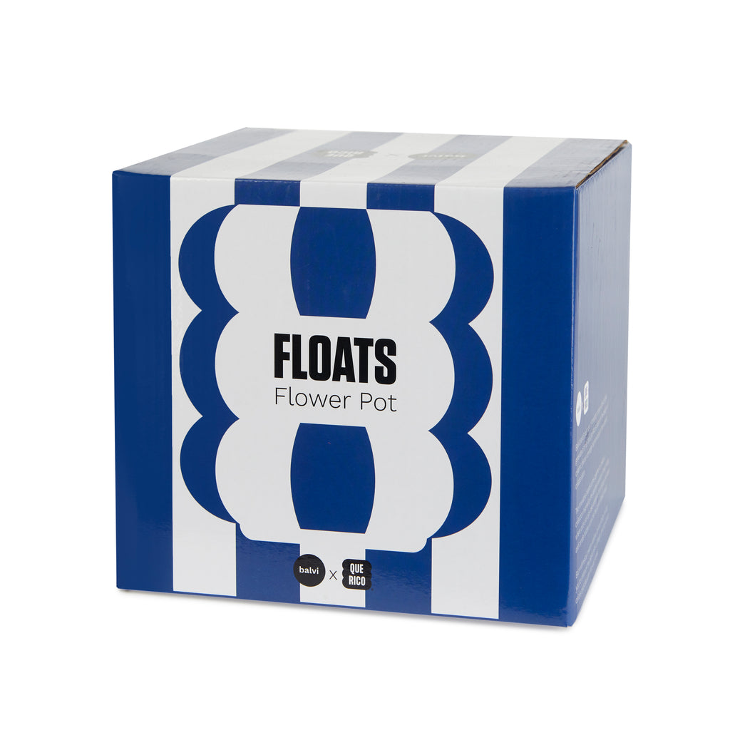 Pot de fleurs Floats bleu – grand modèle