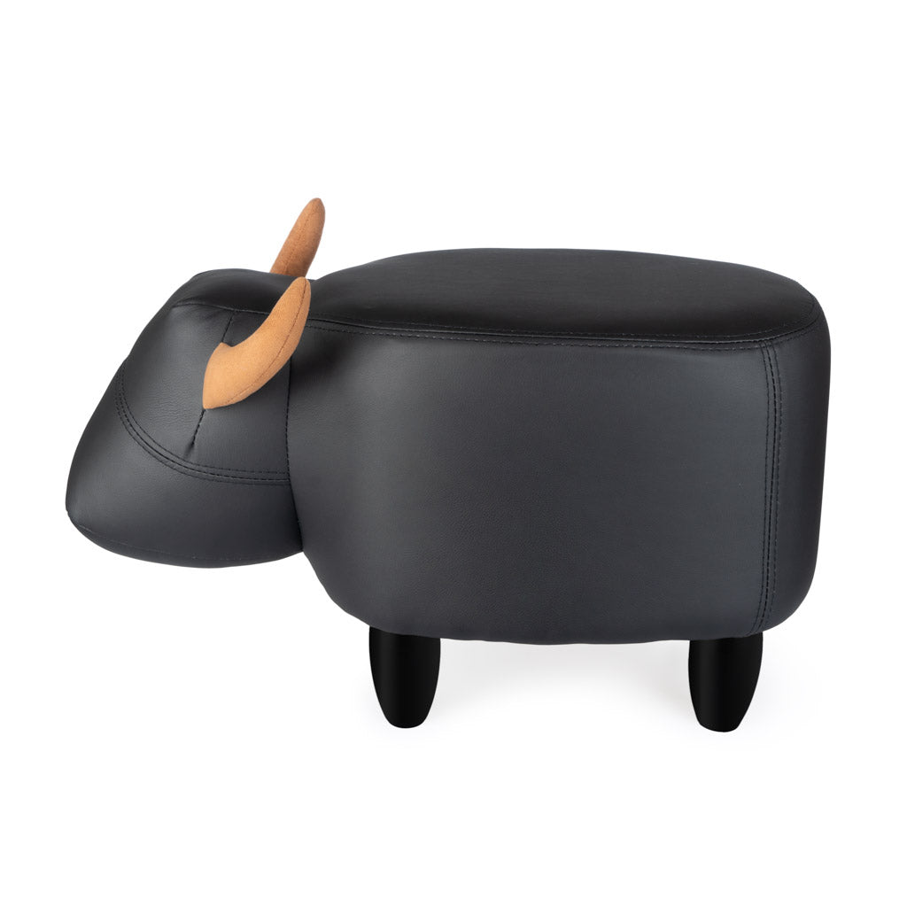 La Vache Stool – Faux Leather & Wood