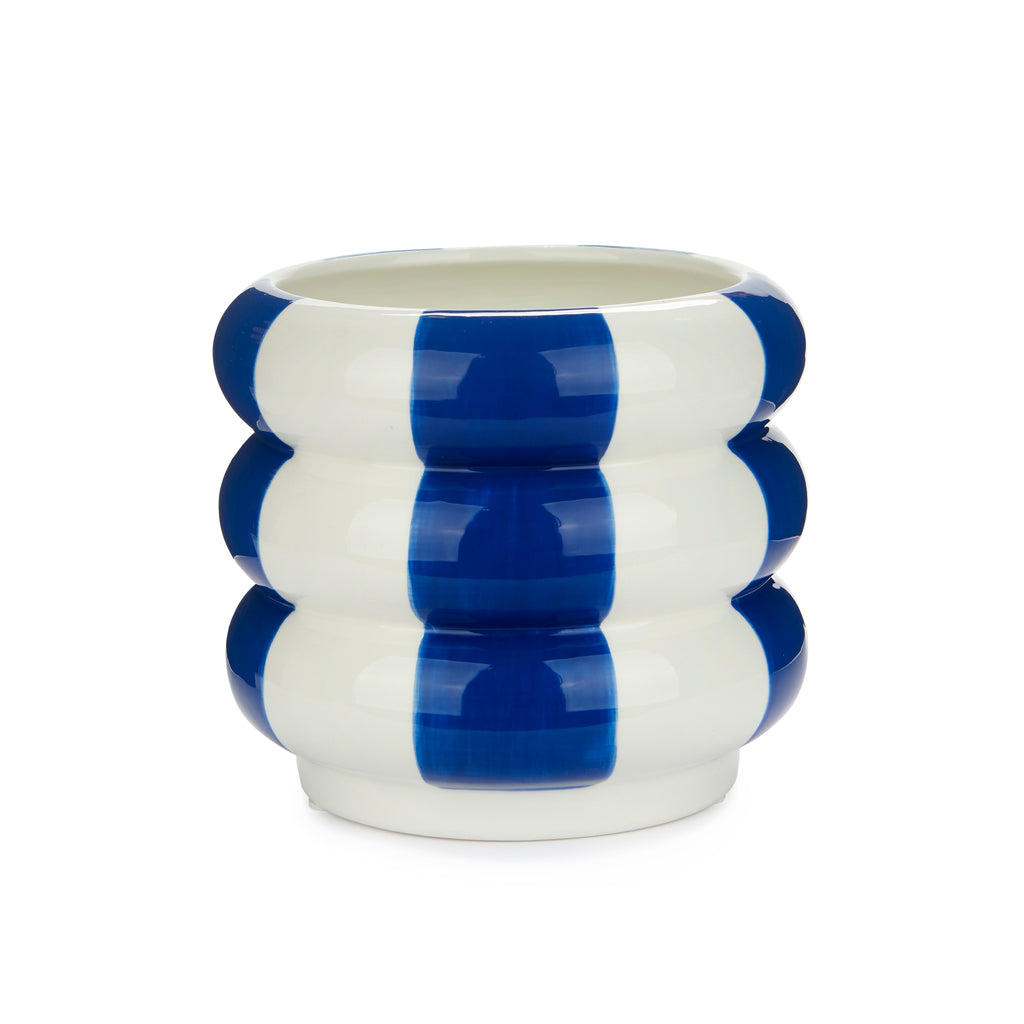 Pot de fleurs Floats bleu – grand modèle