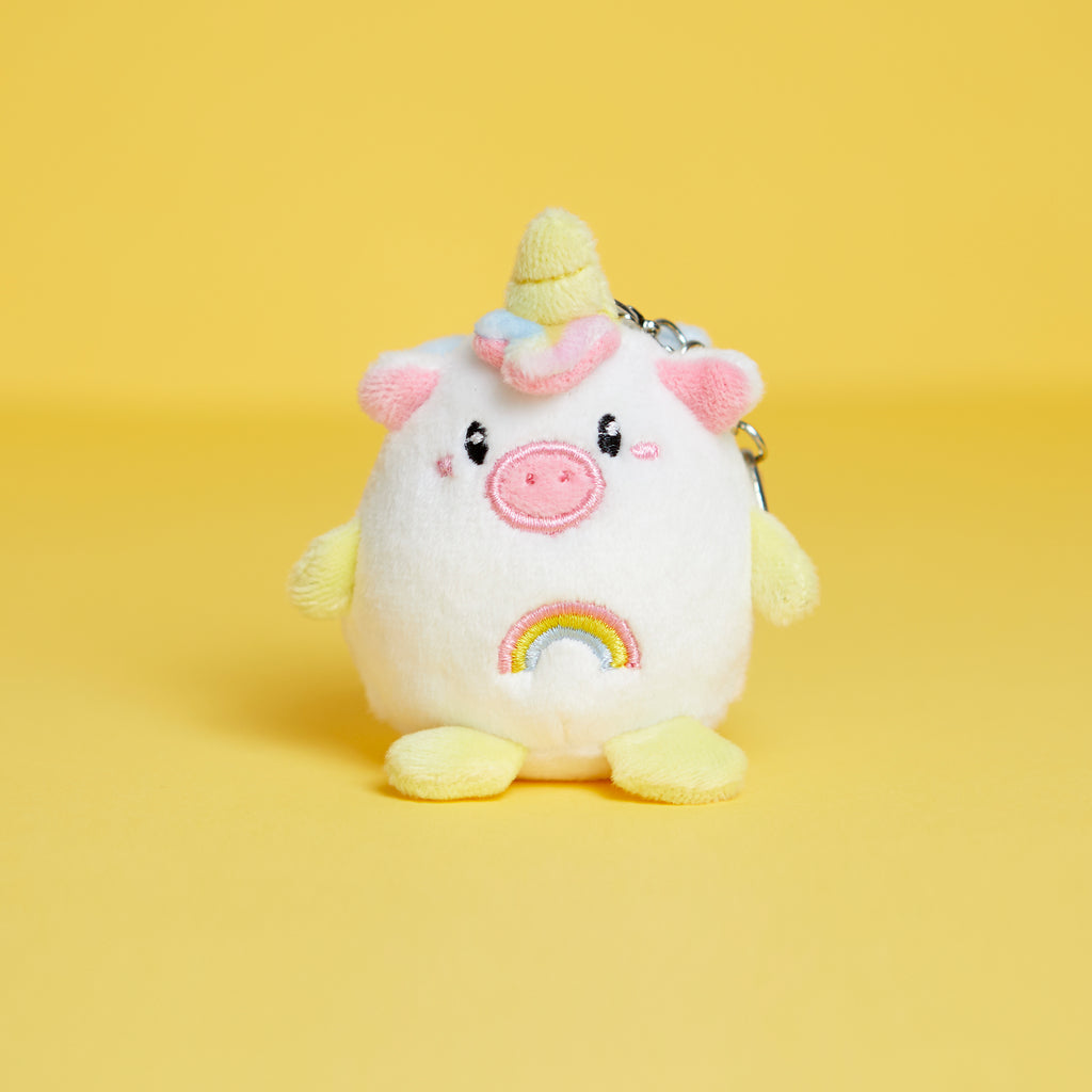 Fluffy Unicorn Keychain
