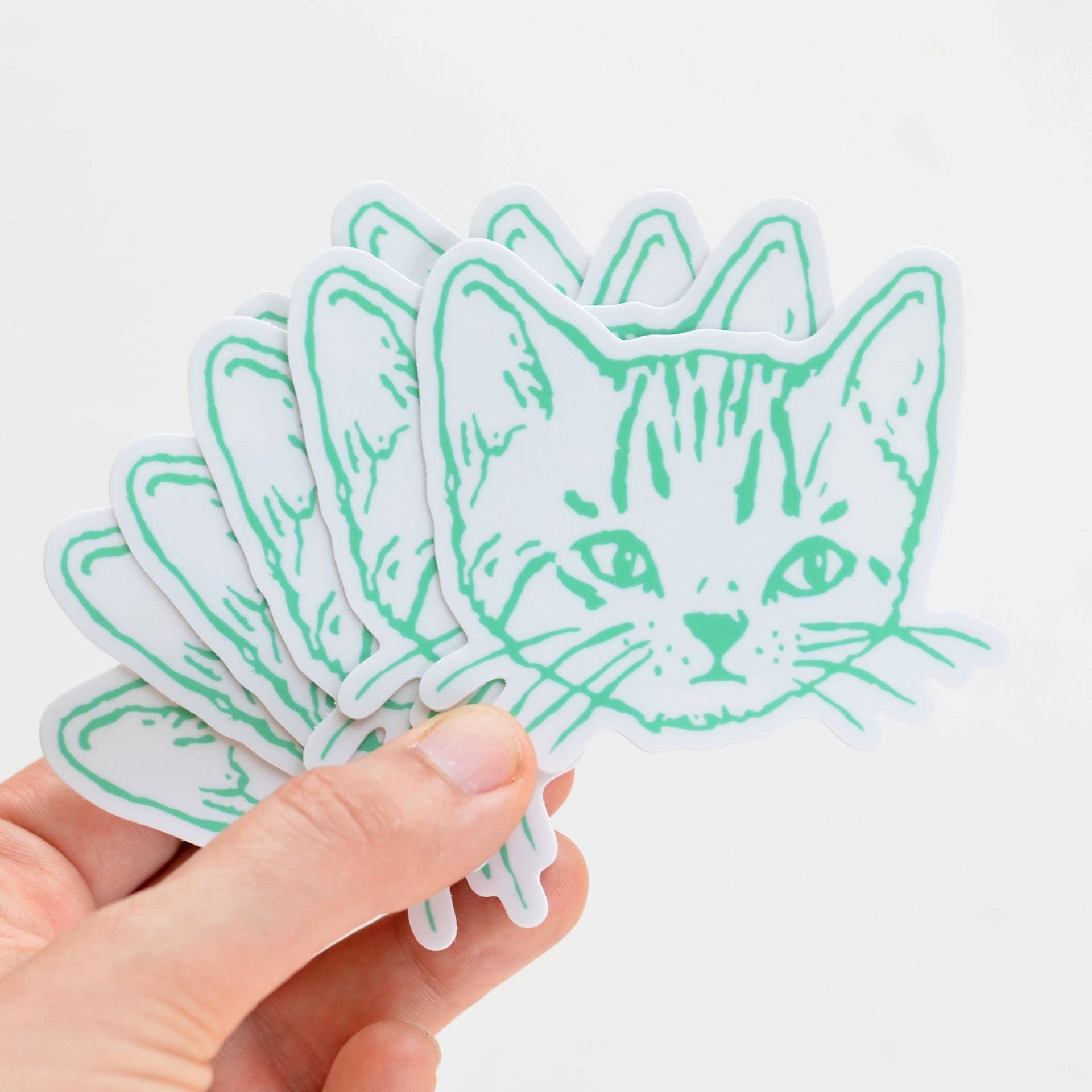 Cat Head Sticker