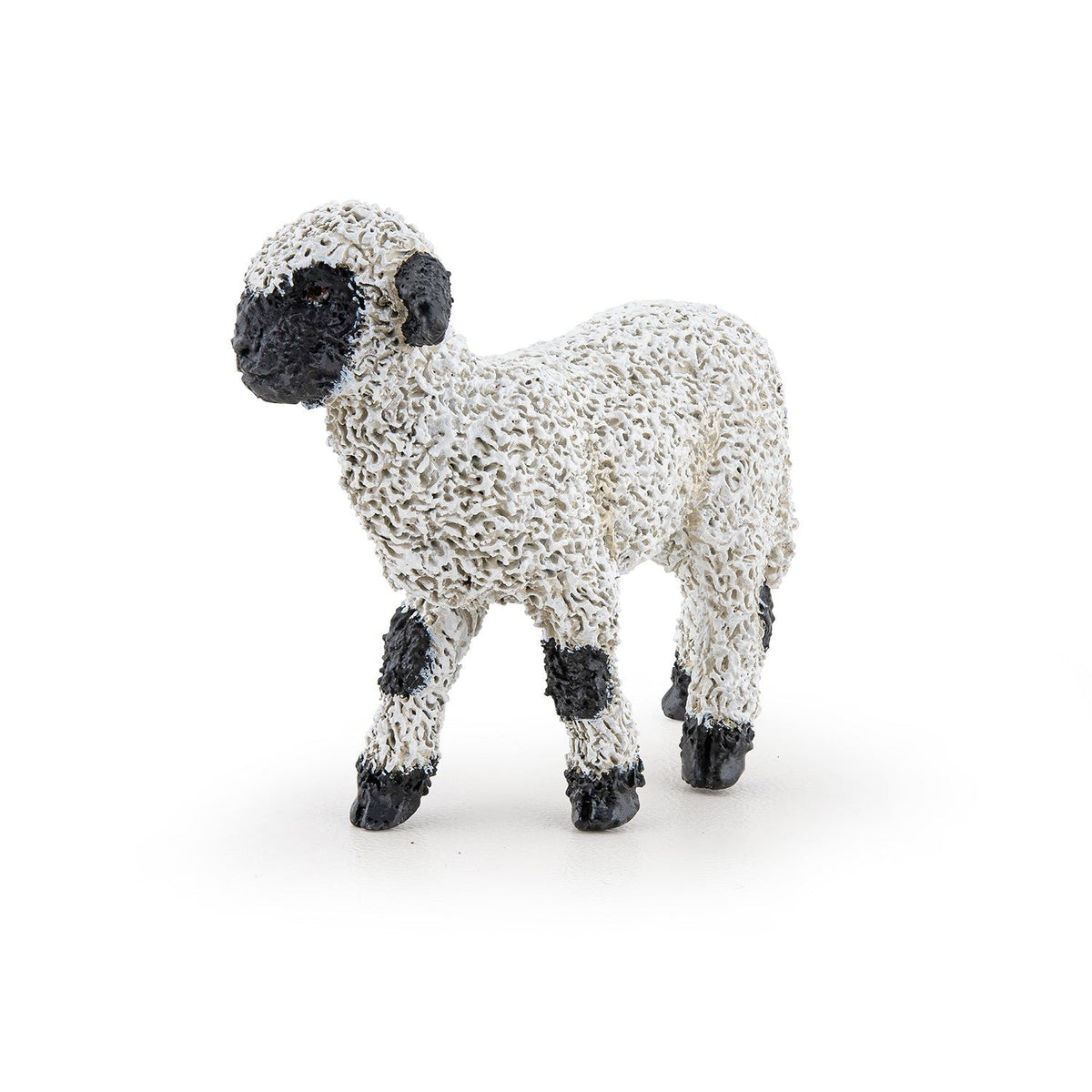 Figurine Agneau nez noir du Valais Papo - animal de la ferme