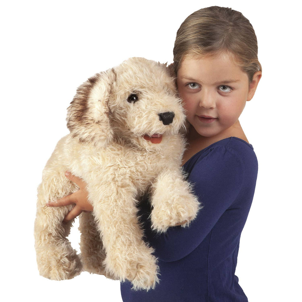 Marionnette à mano Labradoodle 3136 Folkmanis realista
