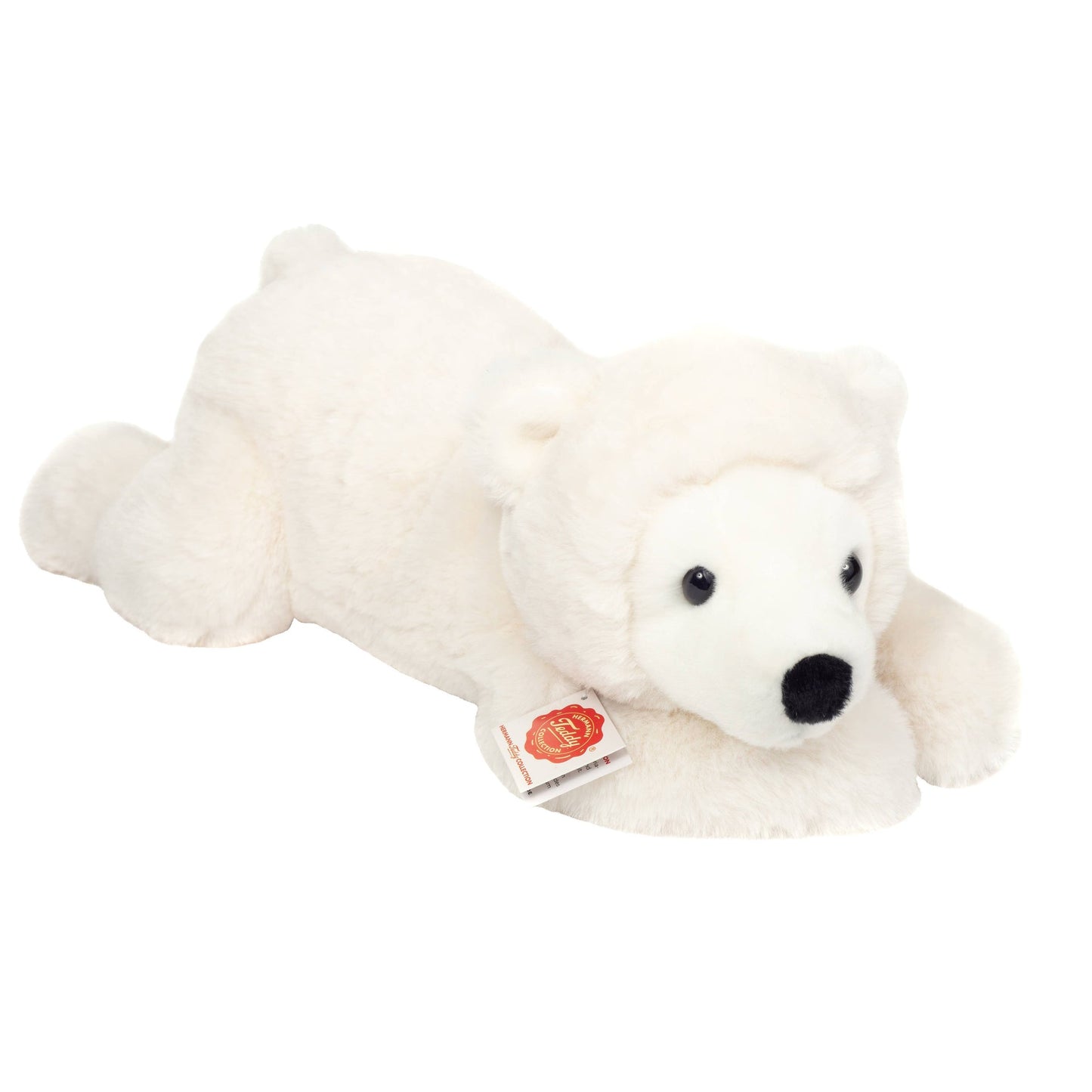 Peluche ours polaire allongé