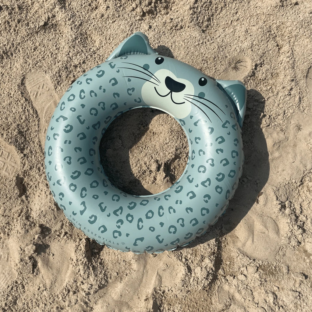 Bouée de piscine Léopard Vert
