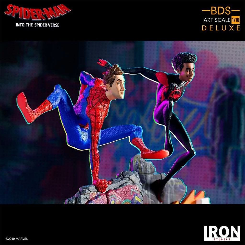 Estátua Spider-Noir e Spider-Ham 1/10 – Iron Studios