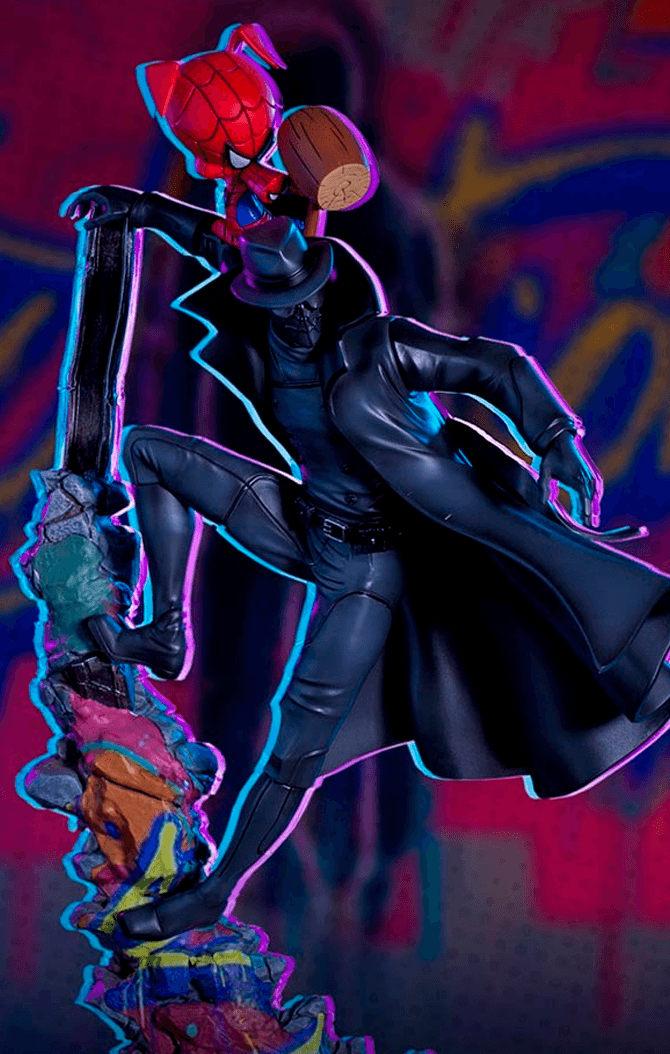 Estátua Spider-Noir e Spider-Ham 1/10 – Iron Studios