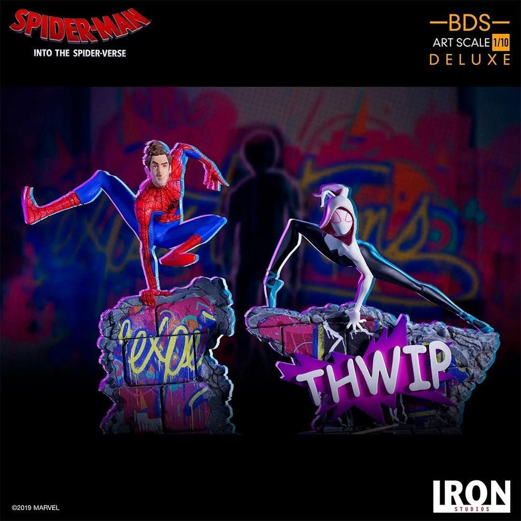 Estátua Spider-Noir e Spider-Ham 1/10 – Iron Studios