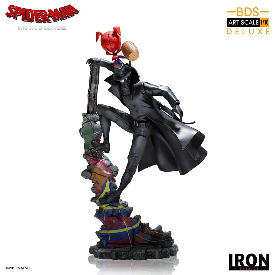 Estátua Spider-Noir e Spider-Ham 1/10 – Iron Studios