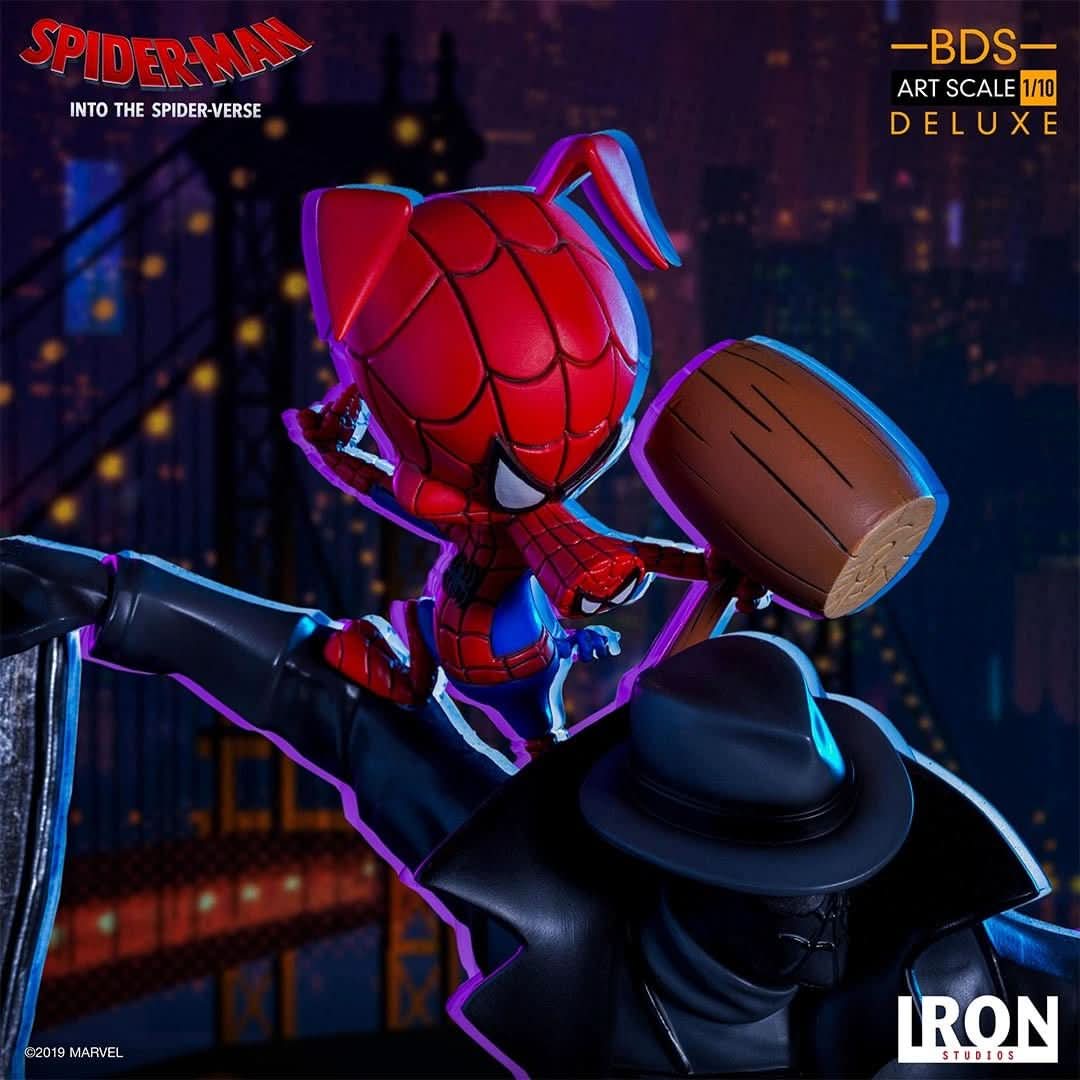 Estátua Spider-Noir e Spider-Ham 1/10 – Iron Studios