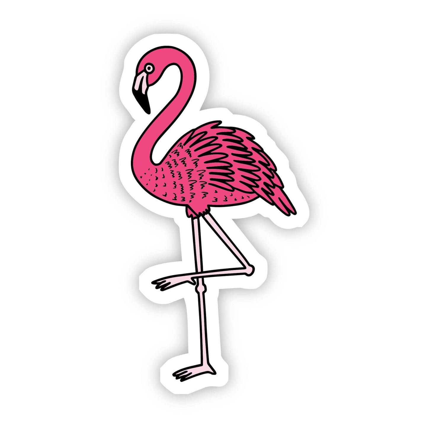 Flamingo Ästhetischer Aufkleber