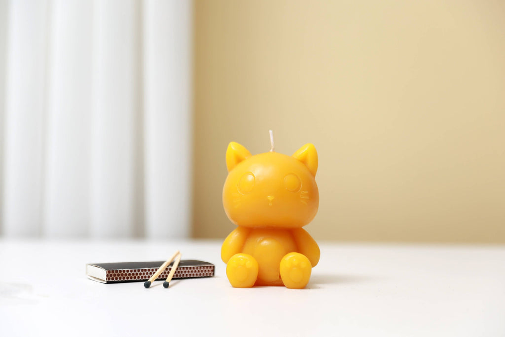 Bougie Chat Jaune