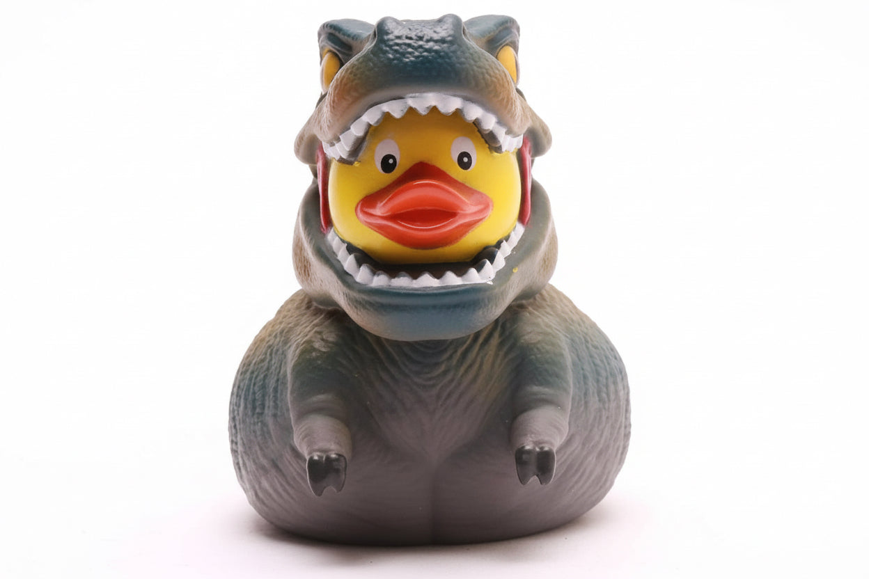 Canard Dinosaure T-Rex Gris