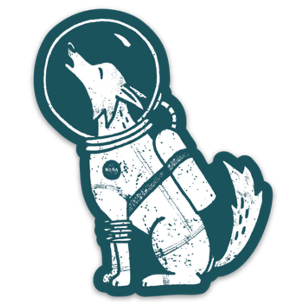 „Heulen den Mond an“-Aufkleber