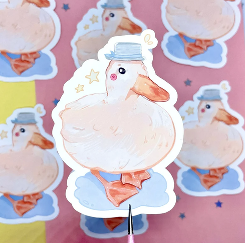 sticker canard gentleman bubblesartcraft 38308940