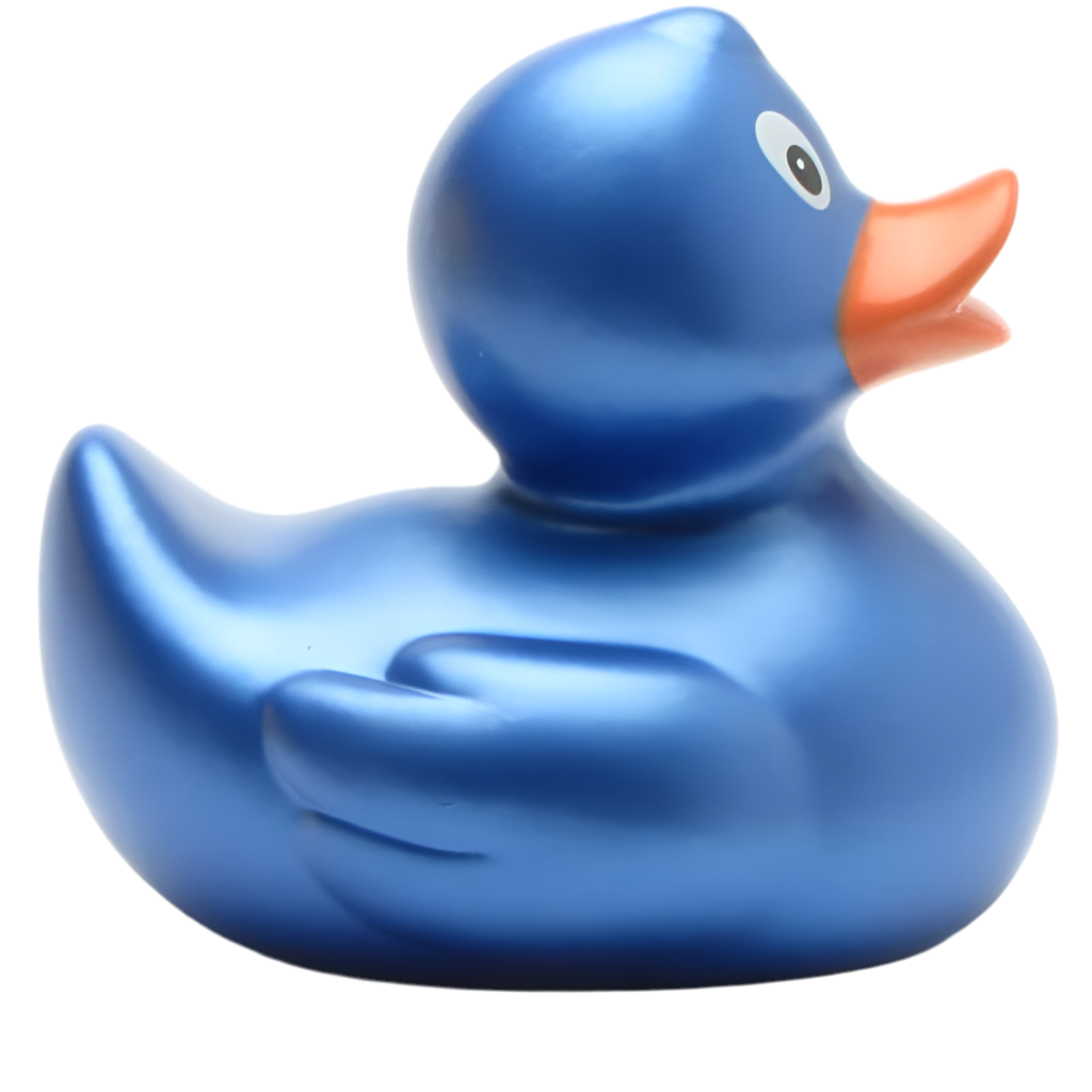 Metallic blauwe eend