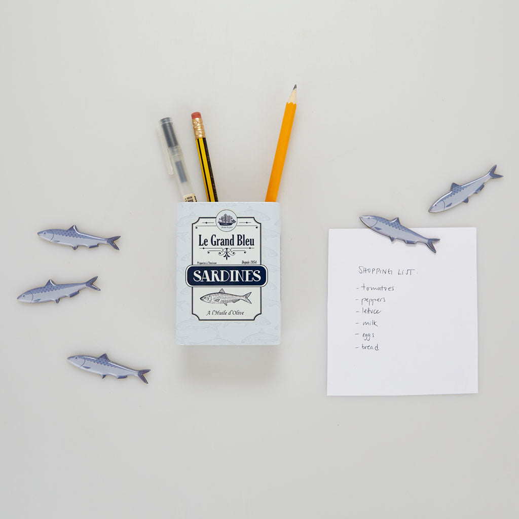 Pot à crayons Sardines