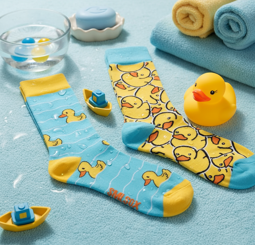 Разноцветные носки Yellow Duck