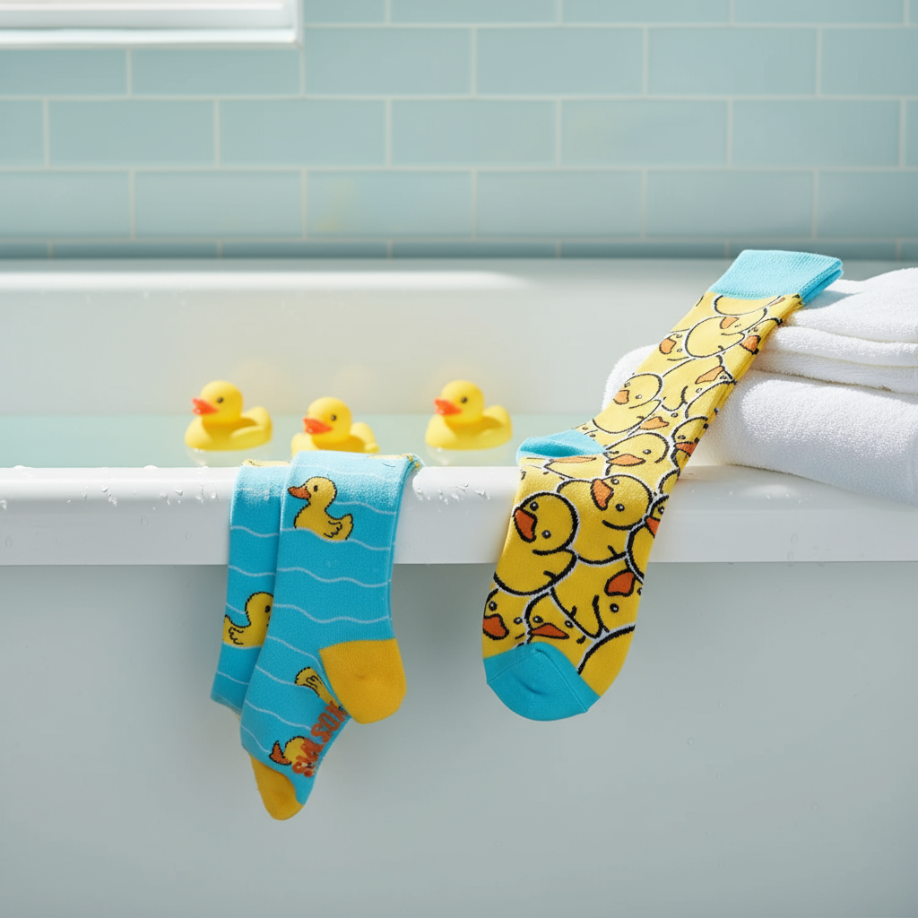 Разноцветные носки Yellow Duck