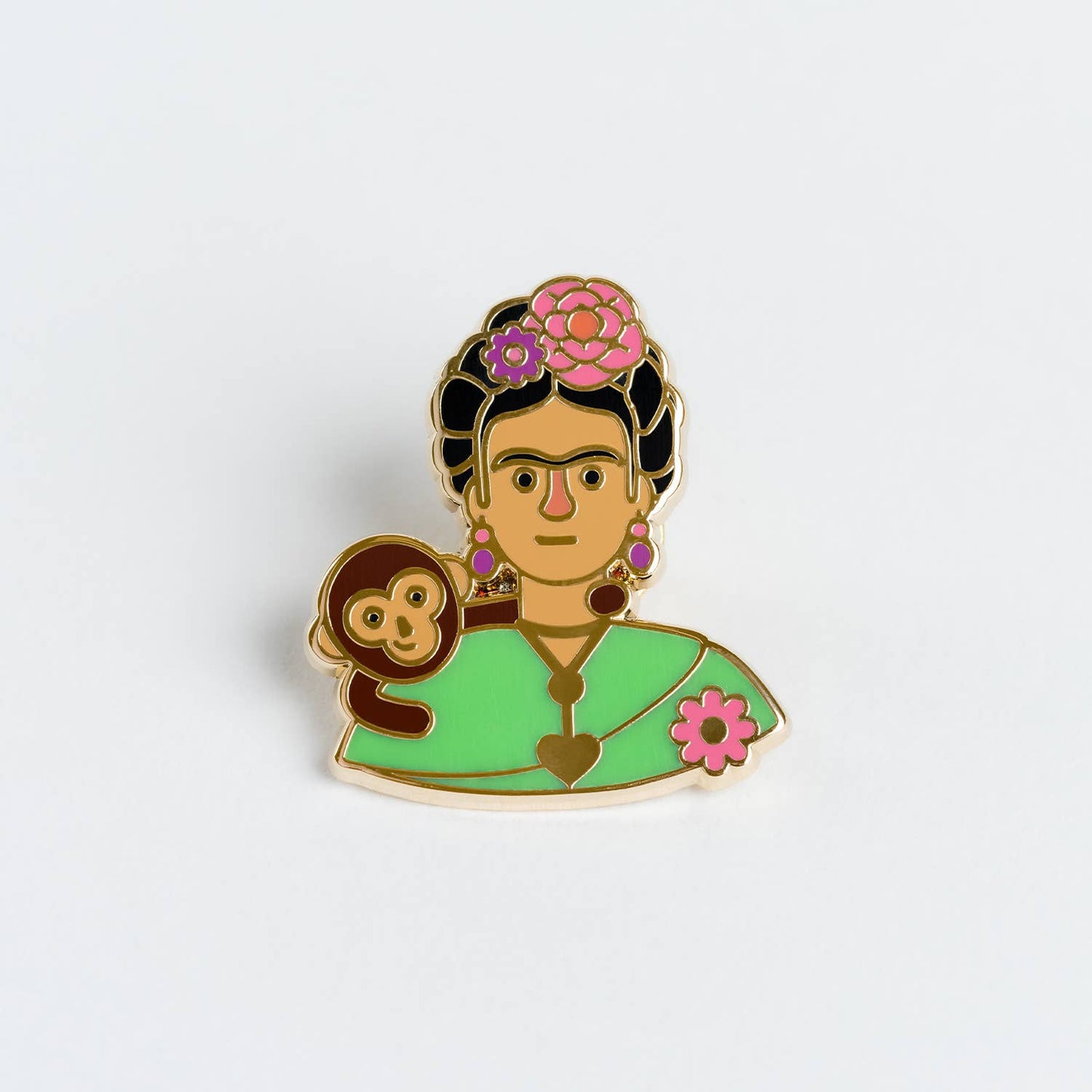 Pon’s Frida avec un singe