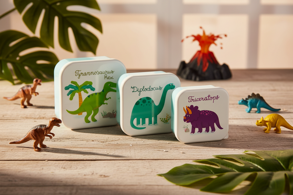 Boîtes à Goûter Dinosaures Roarsome - Set de 3 Sass & Belle – vue produit 2