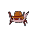 pins crabe cowboy