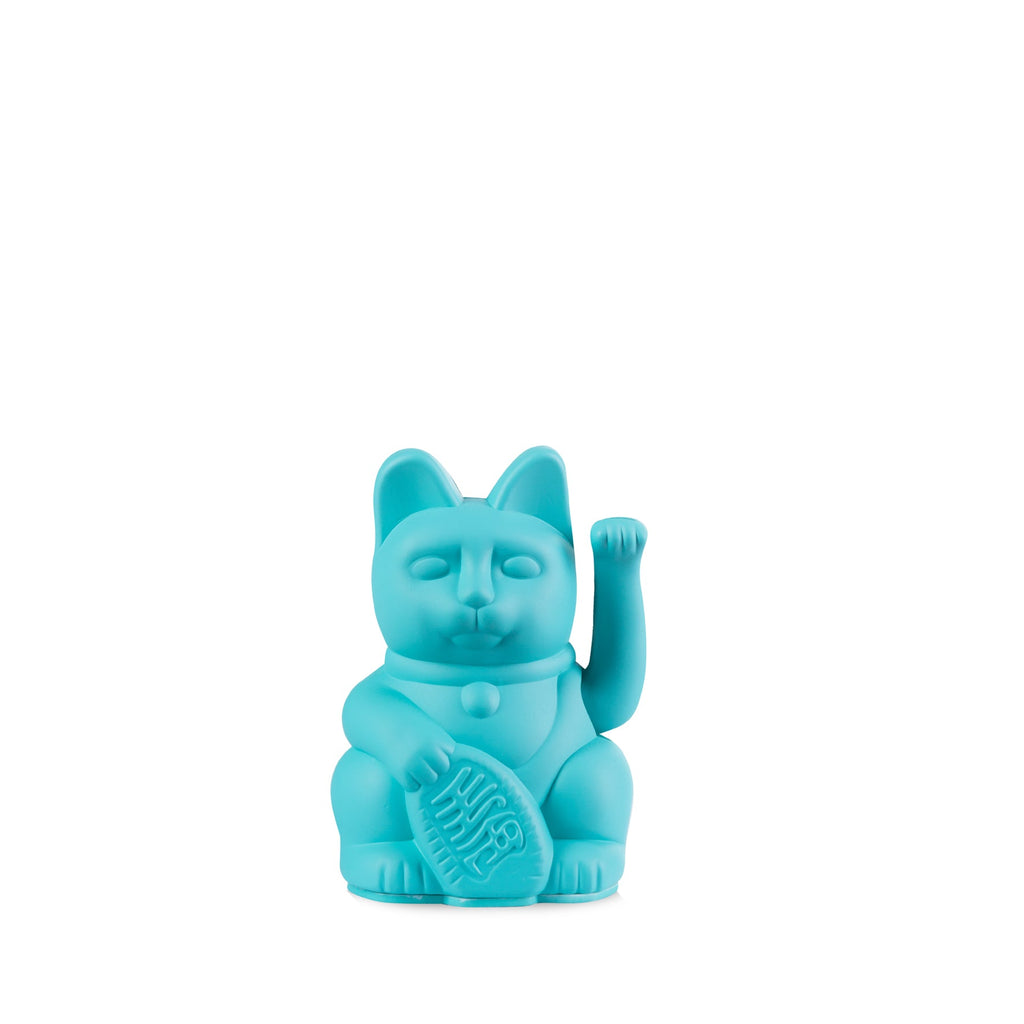 Mini Lucky Cat tyrkysová