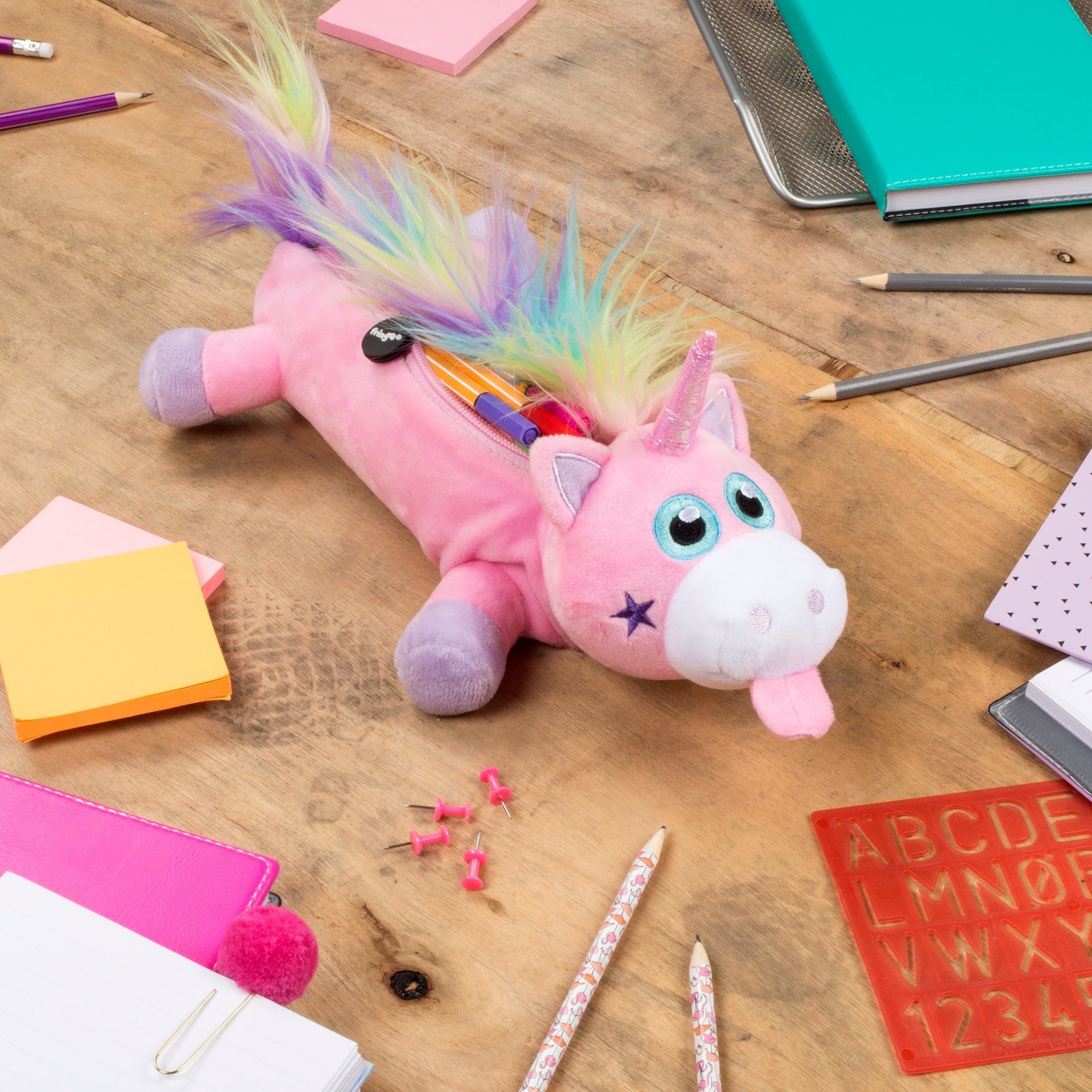Trousse scolaire – licorne rose